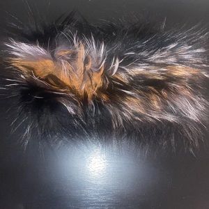 100% fox fur head band
